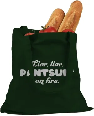 Liar Liar Pantsuit On Fire Cotton Canvas Tote Bag