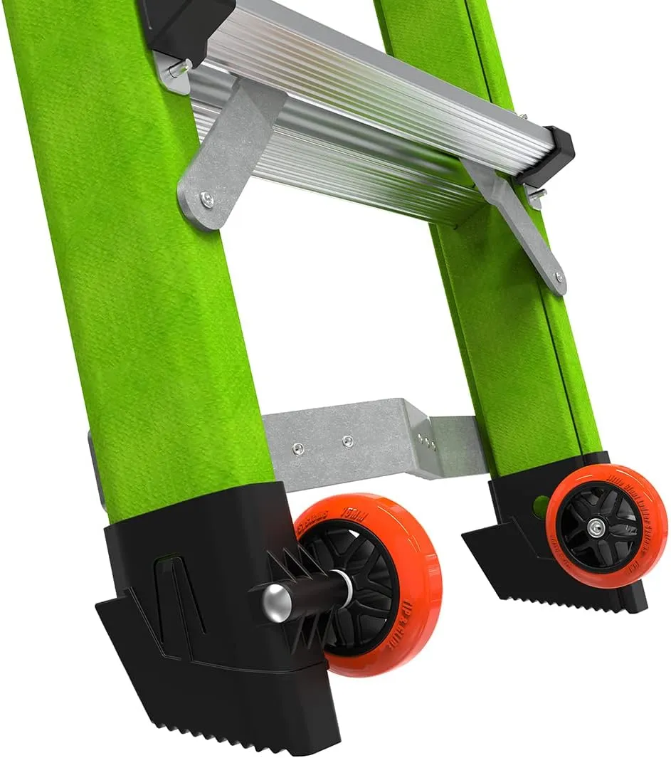 Little Giant Ladder Systems Conquest 2.0 All-Terrain, M22, 22ft, Multi-Position Ladder with Adjustable Outriggers, Fiberglass, Type 1A, 300 lbs Weight Rating, (17102-001)