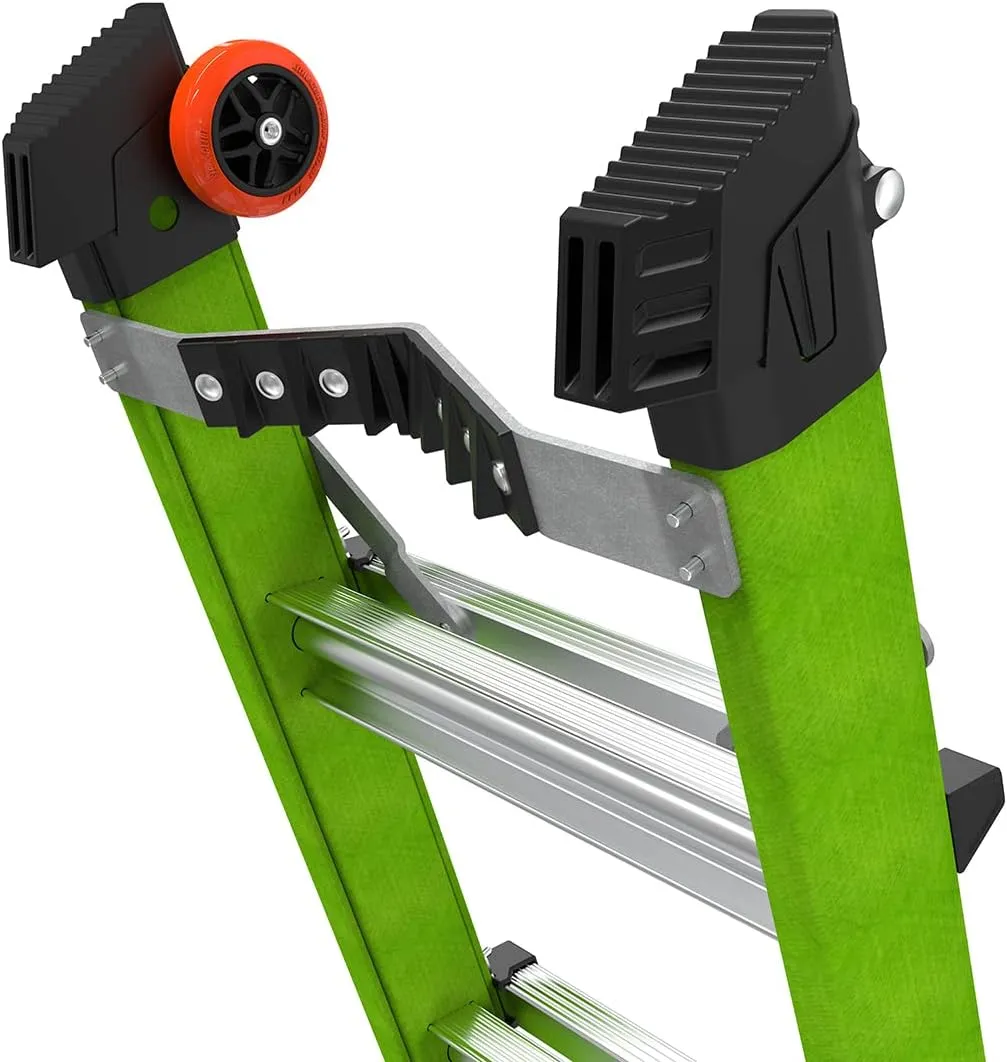 Little Giant Ladder Systems Conquest 2.0 All-Terrain, M22, 22ft, Multi-Position Ladder with Adjustable Outriggers, Fiberglass, Type 1A, 300 lbs Weight Rating, (17102-001)