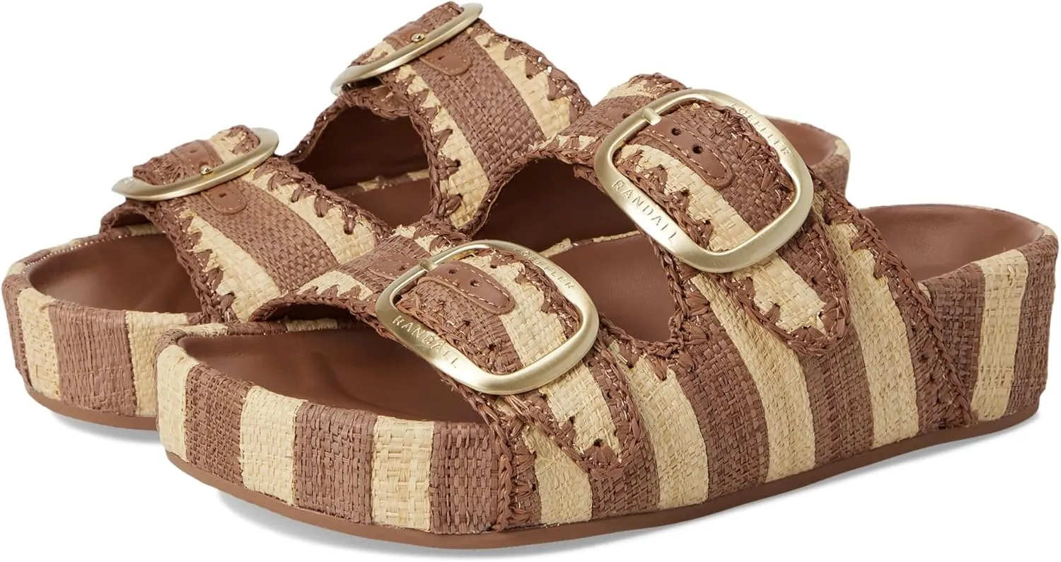 Loeffler Randall Women's Theo Two Band Sandals Slide