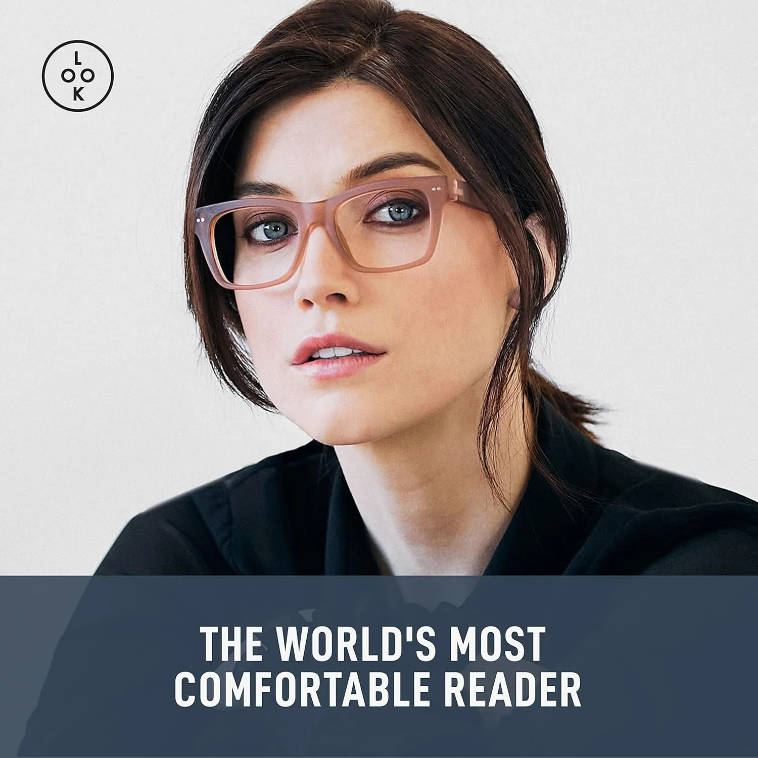 LOOK OPTIC Cosmo Progressive Reader-Stylish Unisex Reading Glasses, Prescription-Quality