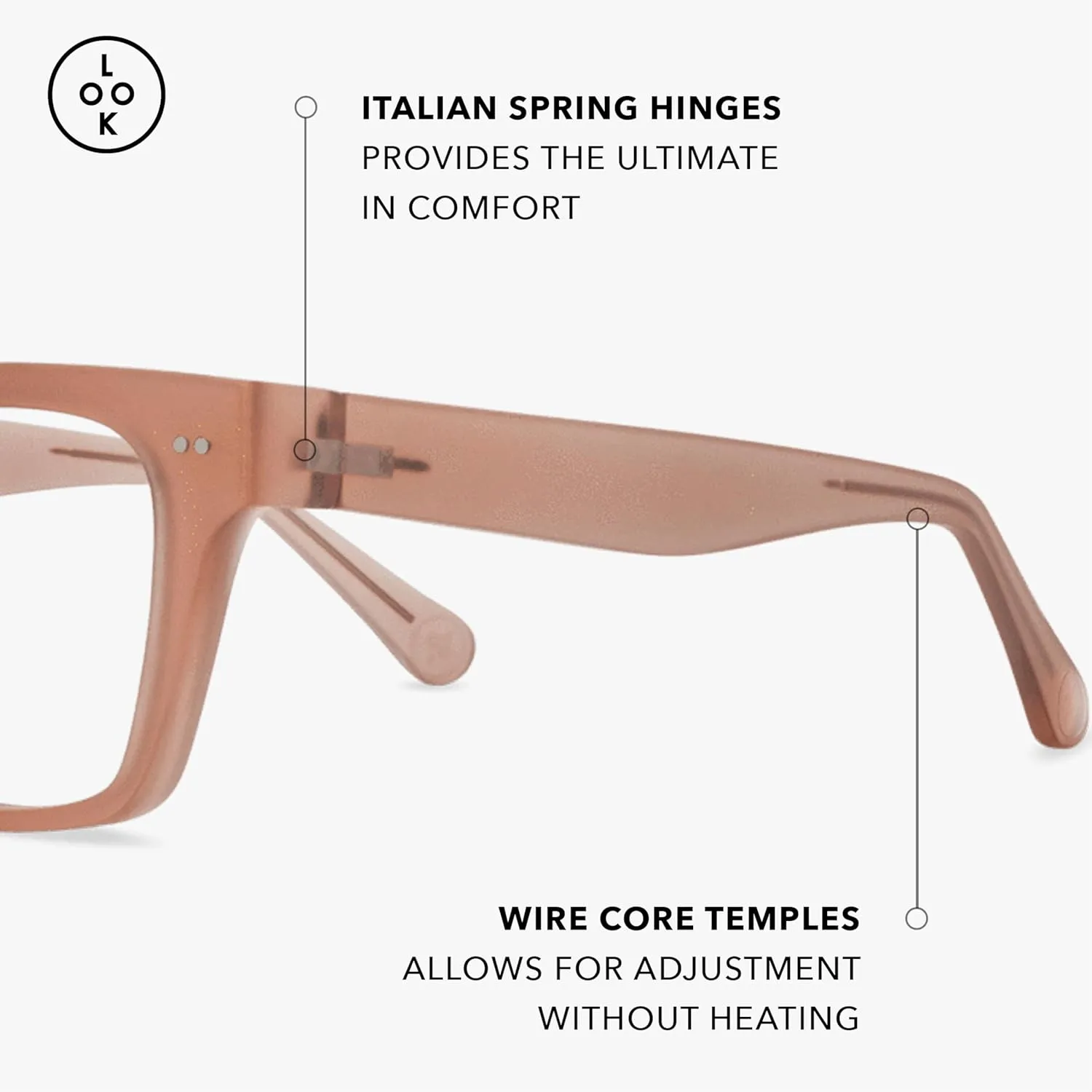 LOOK OPTIC Cosmo Progressive Reader-Stylish Unisex Reading Glasses, Prescription-Quality