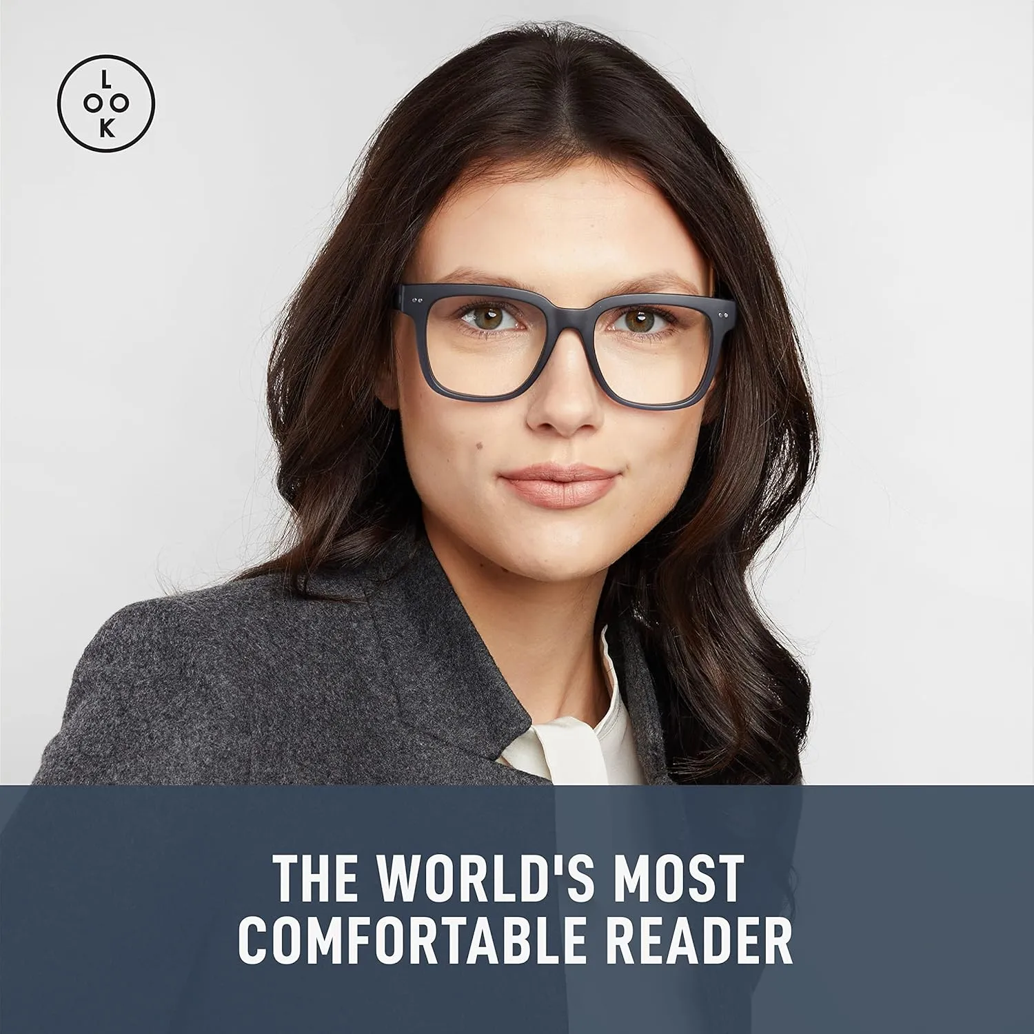 LOOK OPTIC Laurel Reader-Lightweight Full Magnification Reading Glasses with Scratch-Resistant Anti-Reflective Lenses