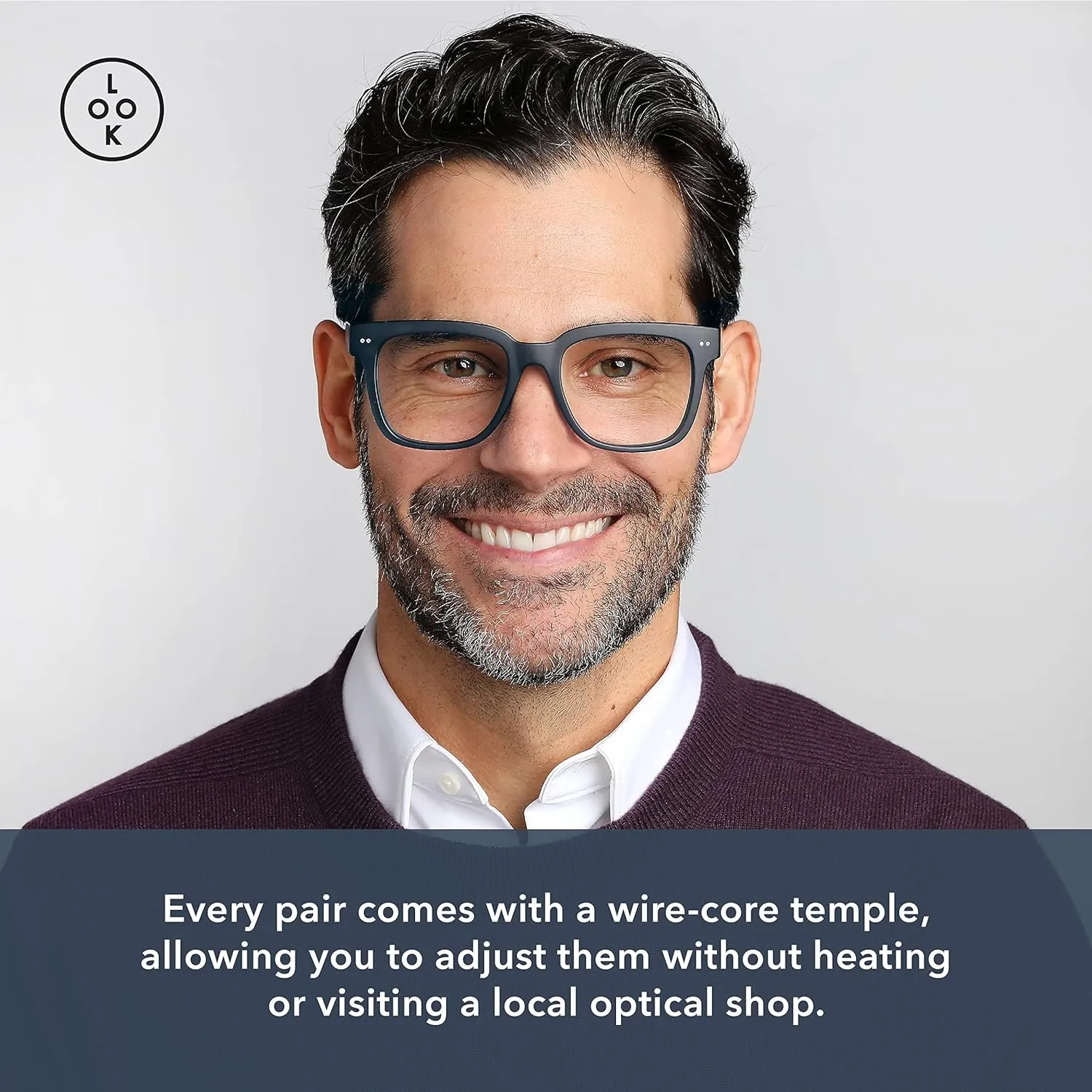 LOOK OPTIC Laurel Reader-Lightweight Full Magnification Reading Glasses with Scratch-Resistant Anti-Reflective Lenses
