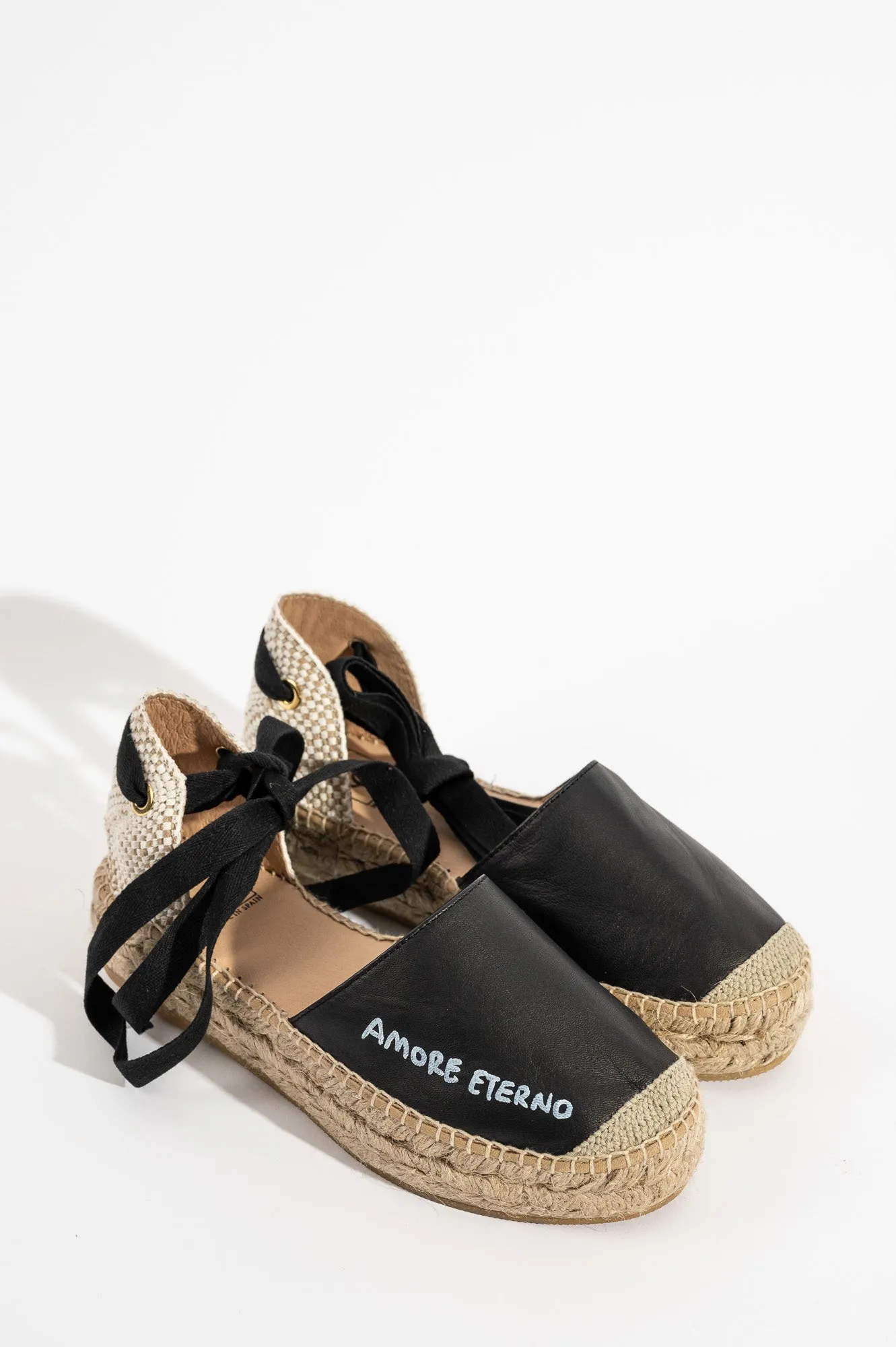 Love Espadrill 101 | Svart Skinn