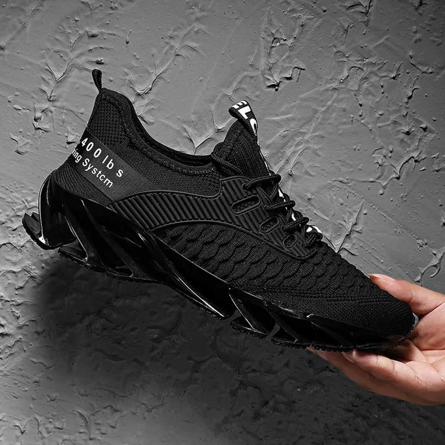 Luniva Shoes, Height Boosting Shoes for Men, Athletic Lightweight Breathable Running Walking Shoes Comfort Non Slip Breathable Knit Slip On Sneakers