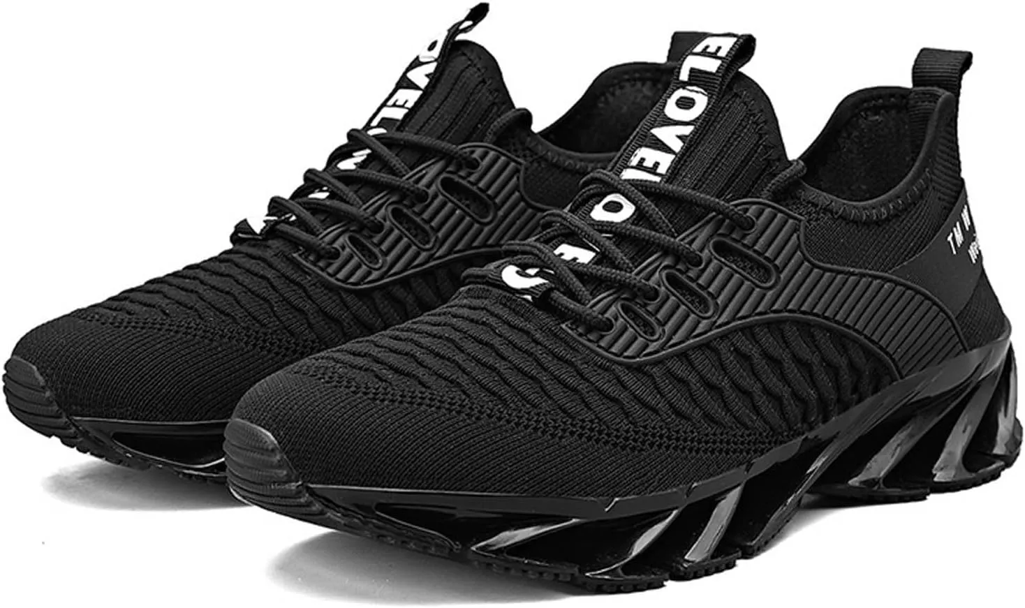 Luniva Shoes, Height Boosting Shoes for Men, Athletic Lightweight Breathable Running Walking Shoes Comfort Non Slip Breathable Knit Slip On Sneakers