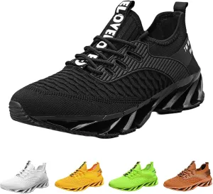 Luniva Shoes, Height Boosting Shoes for Men, Athletic Lightweight Breathable Running Walking Shoes Comfort Non Slip Breathable Knit Slip On Sneakers