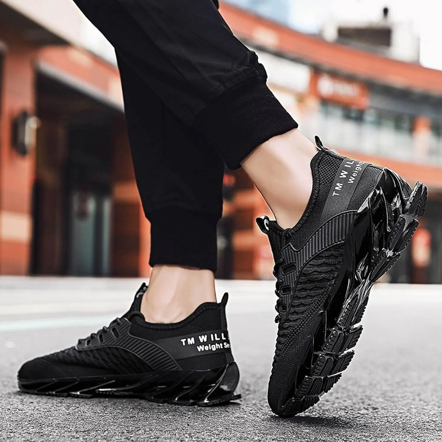 Luniva Shoes, Height Boosting Shoes for Men, Athletic Lightweight Breathable Running Walking Shoes Comfort Non Slip Breathable Knit Slip On Sneakers