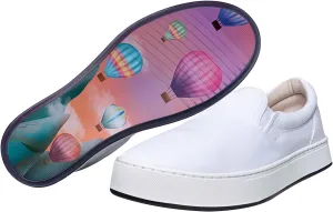 MaCae Original Canvas Slip-On White/Balloons Men's 7, Women's 9 Medium