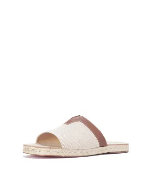 Mahon Flat Sandals - Brown / Cognac