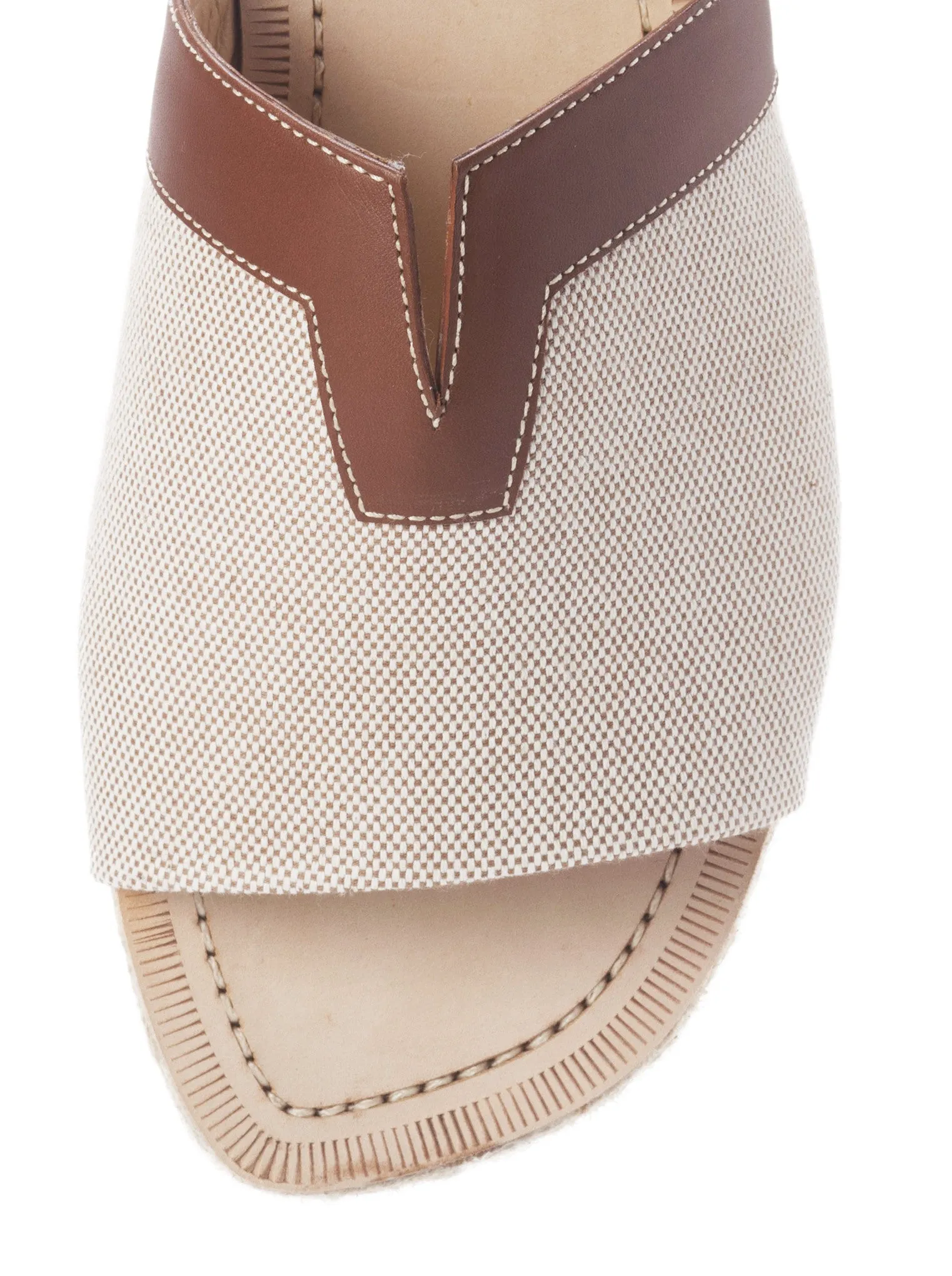 Mahon Flat Sandals - Brown / Cognac