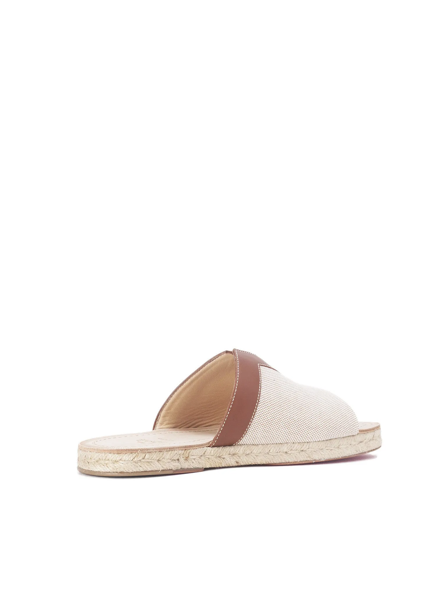 Mahon Flat Sandals - Brown / Cognac