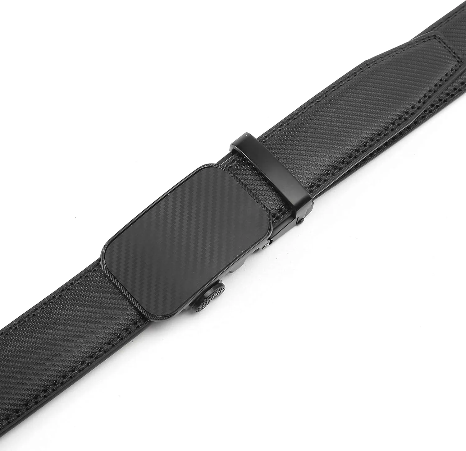 Marino Men’s Genuine Leather Ratchet Dress Belt With Automatic Buckle, Enclosed in an Elegant Gift Box