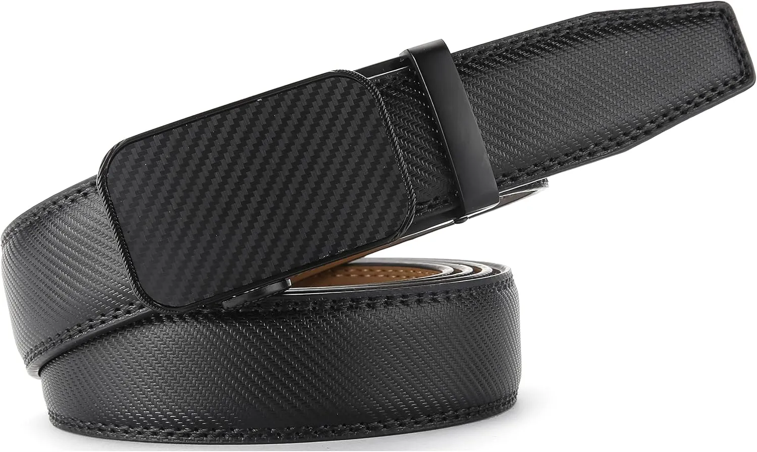 Marino Men’s Genuine Leather Ratchet Dress Belt With Automatic Buckle, Enclosed in an Elegant Gift Box