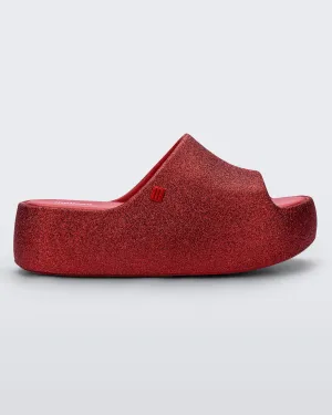 Melissa Free Platform Slide Glitter
