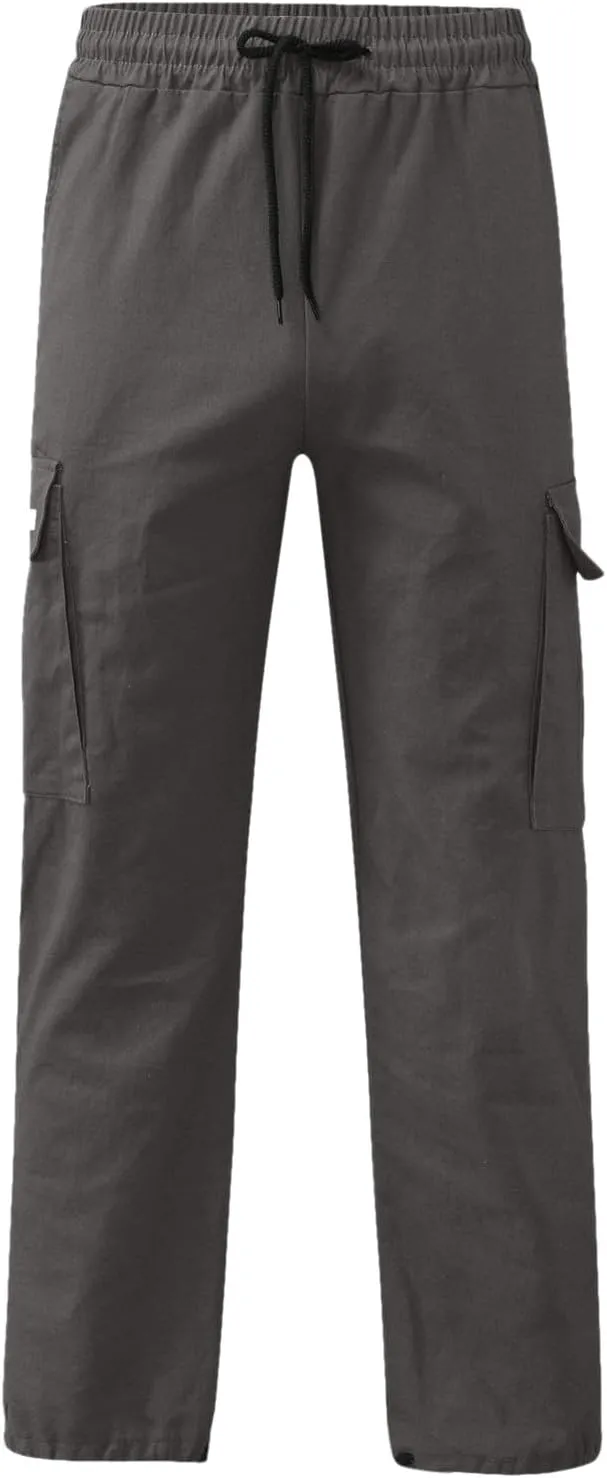 Men Pants Casual Fashion Jogger Active Wear Sweatpants Straight Leg Cargo Combat Pant
