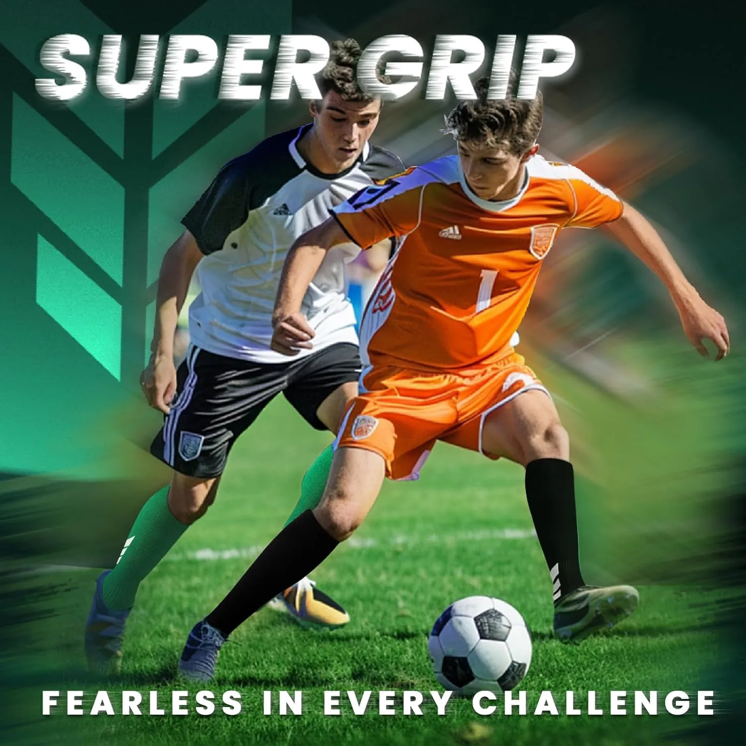 MENDENG Knee High Non-Slip Soccer Socks for Men & Women - Football, Basketball, Hockey Sports Grip Socks