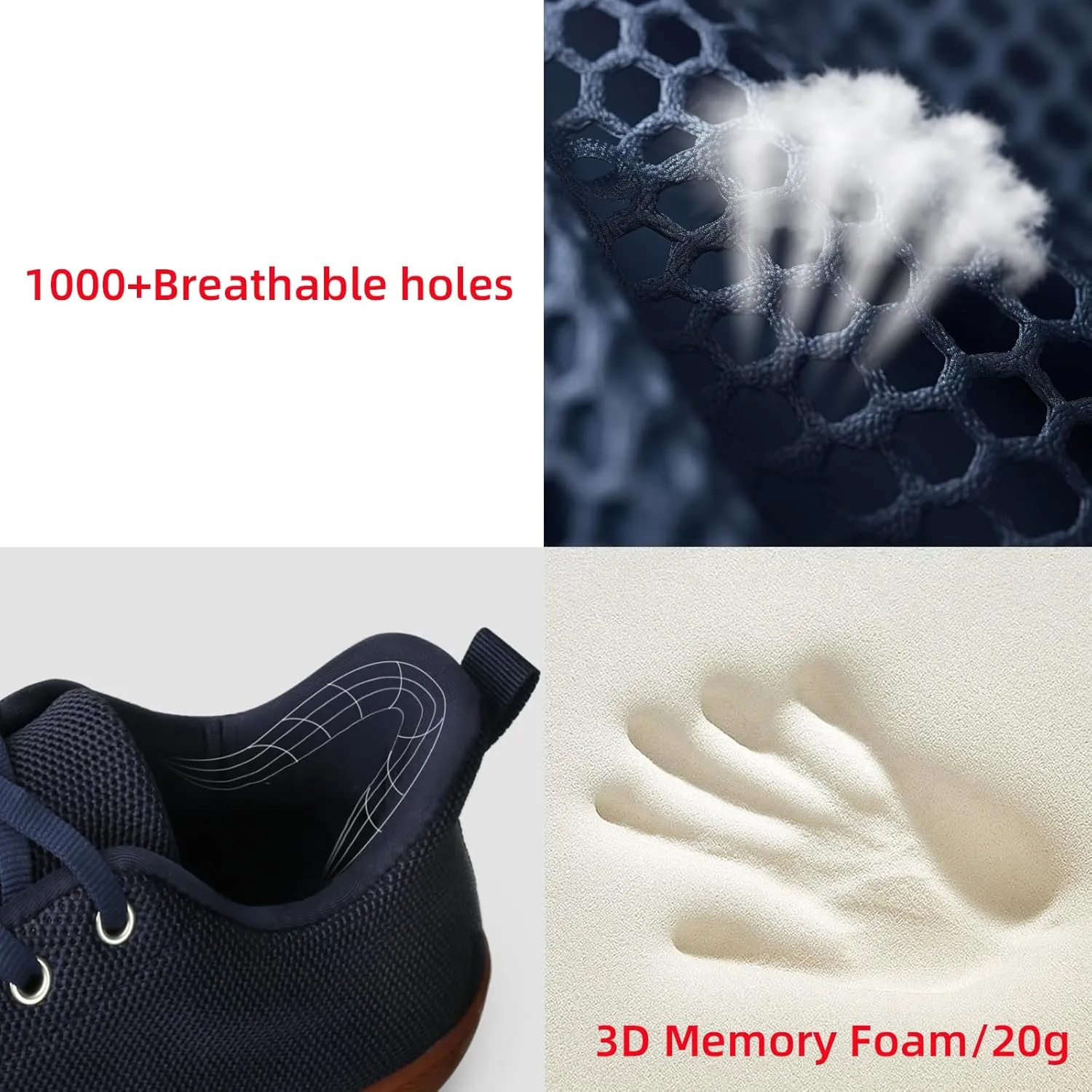 Men's Barefoot Shoes Minimalist Slip on Cross-Trainer Shoes Wide Toe Walking Shoes Zero Drop Sole Trail Running Sneakers Gym Workout Casual