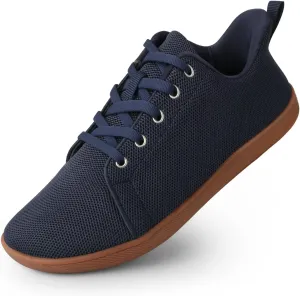 Men's Barefoot Shoes Minimalist Slip on Cross-Trainer Shoes Wide Toe Walking Shoes Zero Drop Sole Trail Running Sneakers Gym Workout Casual