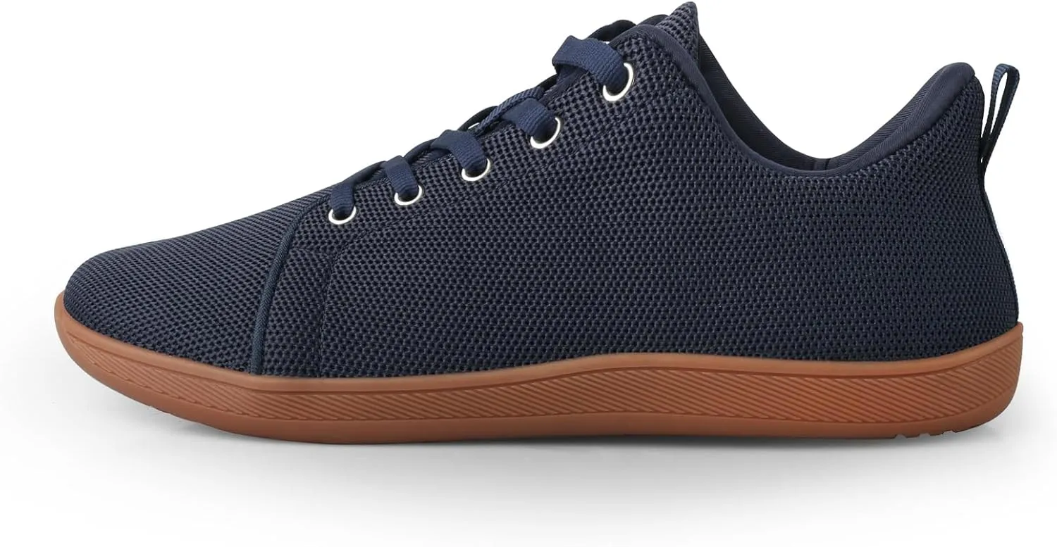 Men's Barefoot Shoes Minimalist Slip on Cross-Trainer Shoes Wide Toe Walking Shoes Zero Drop Sole Trail Running Sneakers Gym Workout Casual