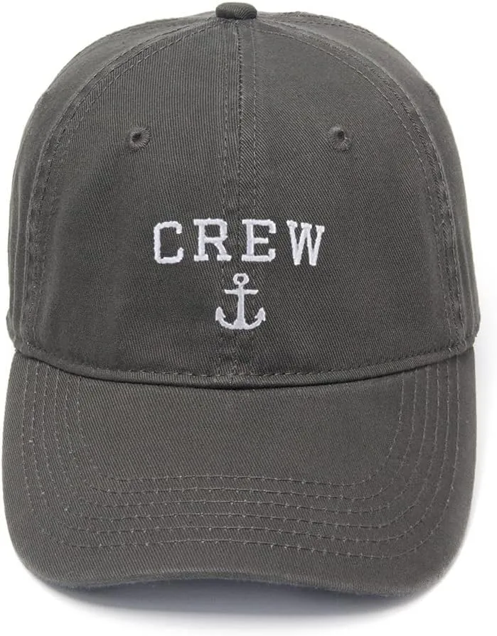 Men's Baseball Caps Crew Anchor Embroidered Dad Hat Washed Cotton Hat