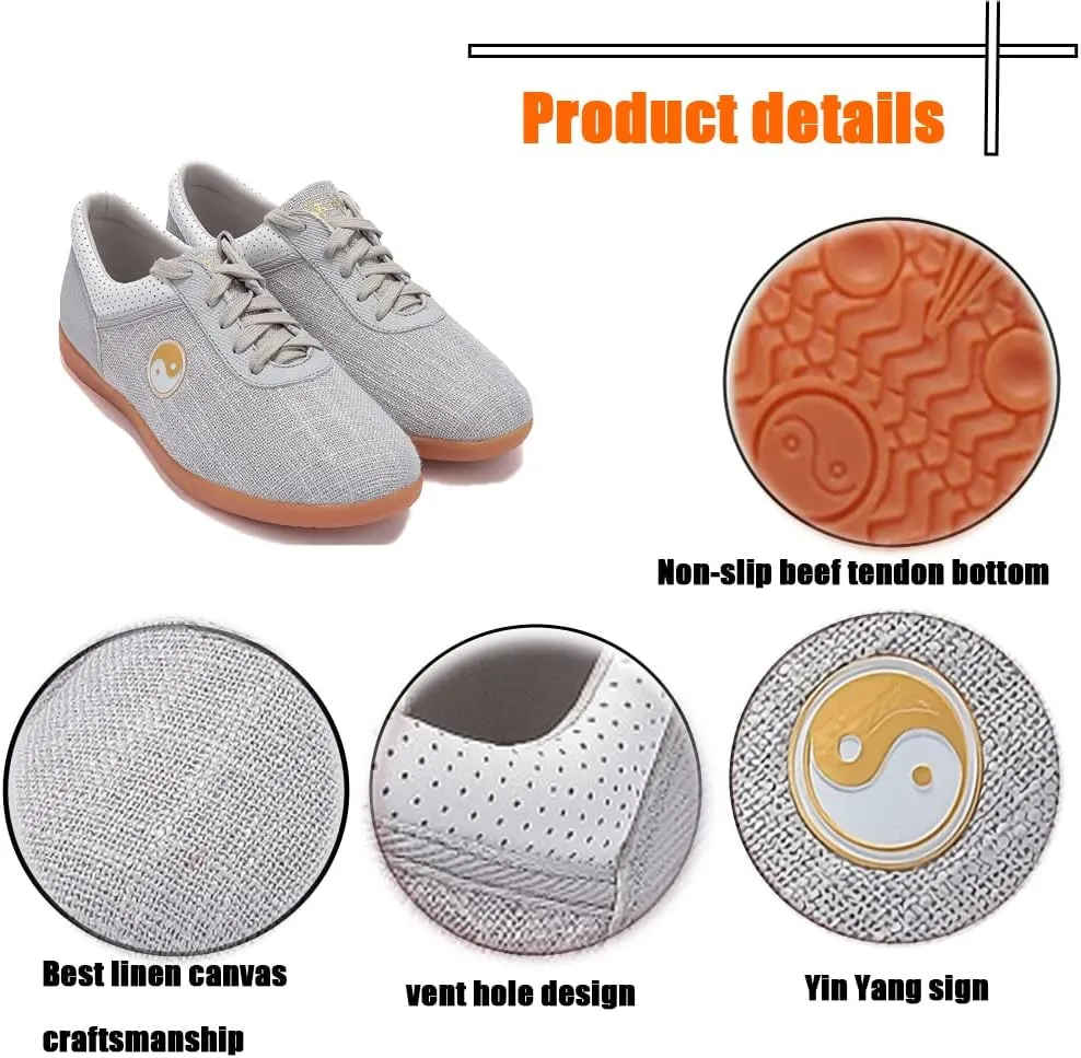 Men's Kung Fu Tai Chi Shoes,Slip-on Style, Casual,Suitable for Indoor/Outdoor use
