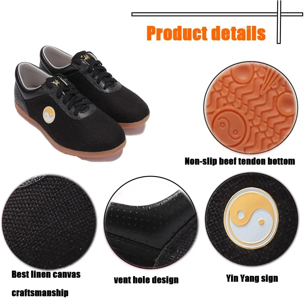 Men's Kung Fu Tai Chi Shoes,Slip-on Style, Casual,Suitable for Indoor/Outdoor use