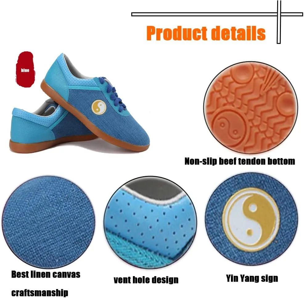 Men's Kung Fu Tai Chi Shoes,Slip-on Style, Casual,Suitable for Indoor/Outdoor use