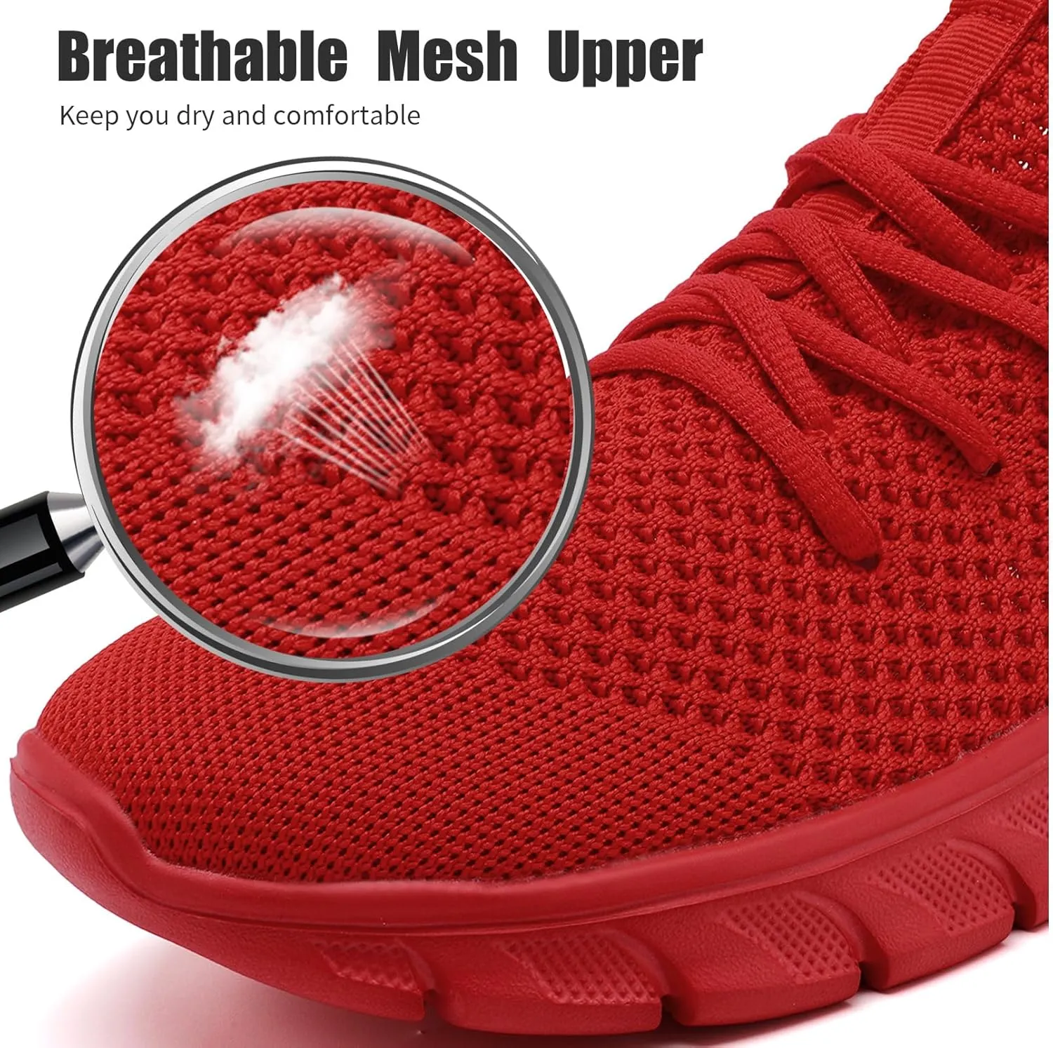 Mens Running Shoes Slip On Tennis Walking Sneakers Workout Athletic Lightweight Casual Sport Shoes
