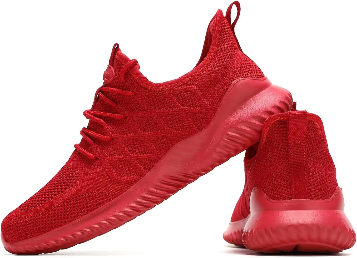Mens Running Shoes Slip-on Walking Tennis Sneakers Mesh Lightweight Breathable Casual Soft Sole Work Shoes
