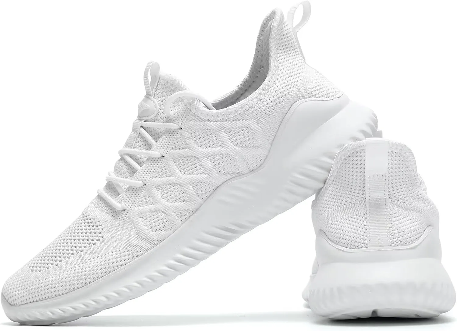 Mens Running Shoes Slip-on Walking Tennis Sneakers Mesh Lightweight Breathable Casual Soft Sole Work Shoes