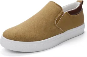 Mens Slip on Shoes, Casual Canvas Shoes, Men Canvas Low top Shoes, Fashion Shoes with Comfortable and Breathable