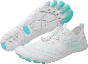 Mens Trail Running Barefoot Shoes, Wide Toe Box Minimalist Sneakers, Zero Drop Grounding Shoes with Copper, Soft Comfortable Grounded Footwear, Pro Water Travel, Non Slip Breathable Hike Men