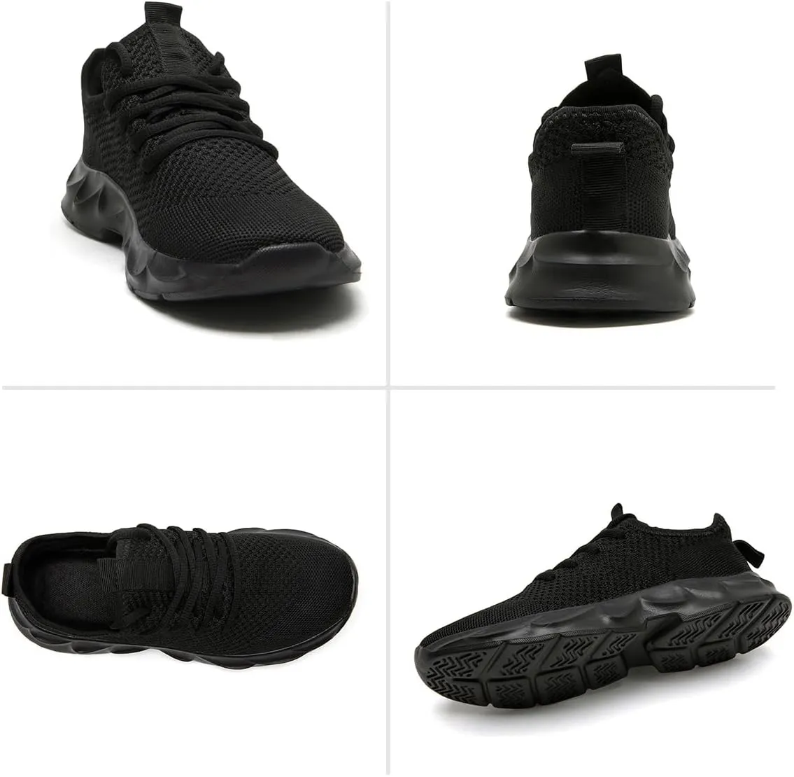 Mens Walking Shoes Running Trainers Sneakes Athletic Gym Fitness Sport Shoes Non Slip Breathable Mesh Comfortable Workout Fashion Slip On