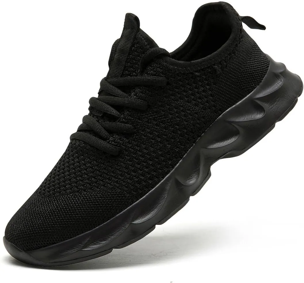 Mens Walking Shoes Running Trainers Sneakes Athletic Gym Fitness Sport Shoes Non Slip Breathable Mesh Comfortable Workout Fashion Slip On