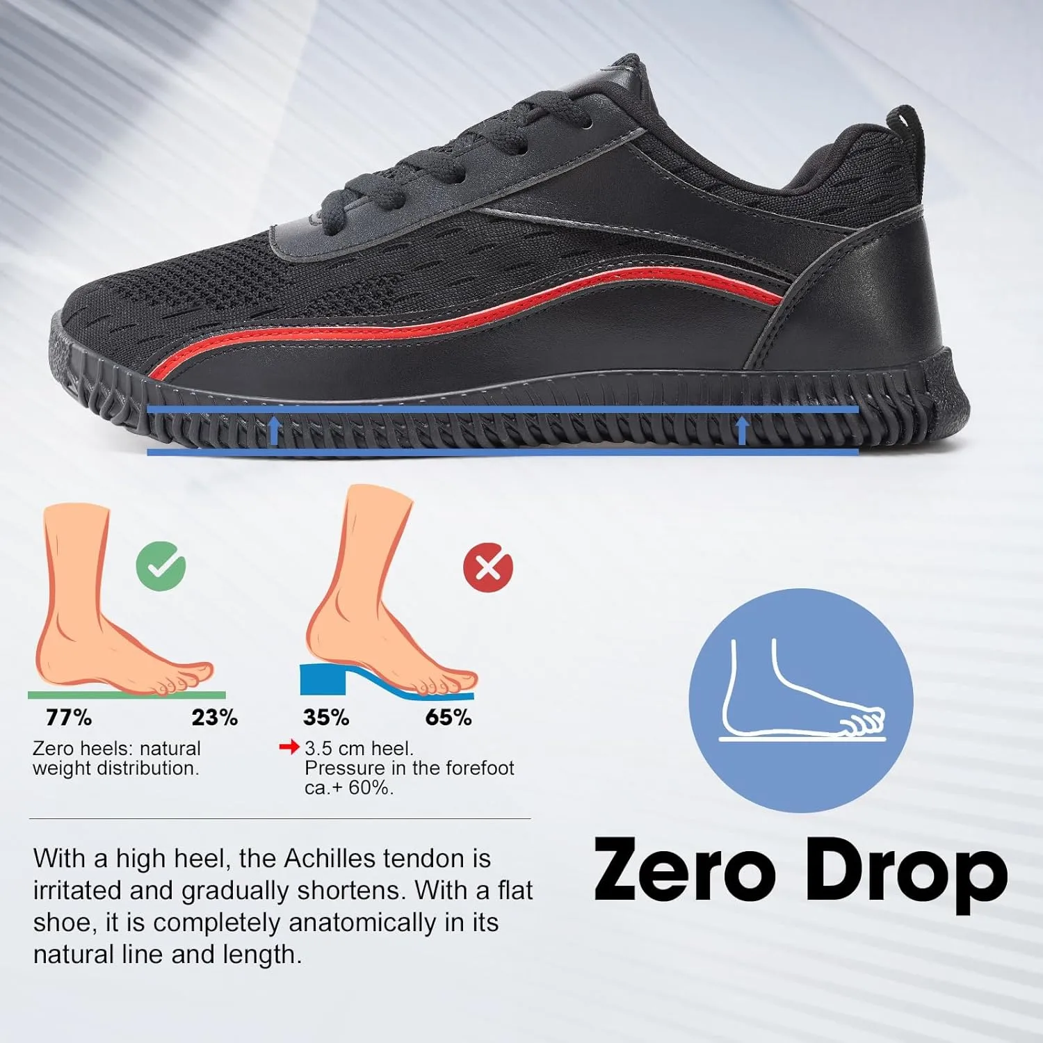 Men's Wide Width Sneakers, Extra Wide Toe Box, Minimalist Barefoot Trail-Running Gym Cross Trainer Shoes, White, Wide