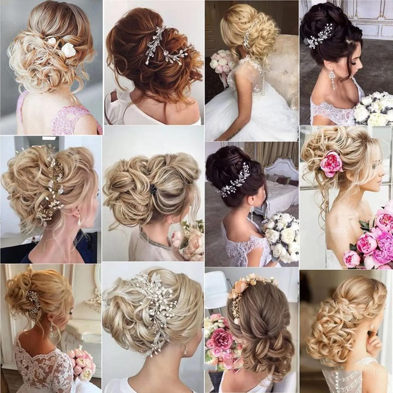 Messy Bun Hair Piece with Combs Curly Bun Extensions, Synthetic, Fluffy Wavy Hair Scrunchie Updo Short Chignon Hairpiece for Women Daily Light Brown