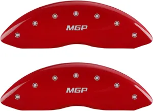 MGP Caliper Covers - Brake Caliper Covers 2013-2018 BMW X5, 2015-2018 X6 (2013-2017 X5 F15 platform) - Front and Rear Set - Red