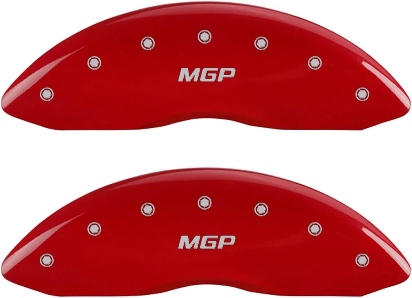MGP Caliper Covers - Brake Caliper Covers 2013-2018 BMW X5, 2015-2018 X6 (2013-2017 X5 F15 platform) - Front and Rear Set - Red