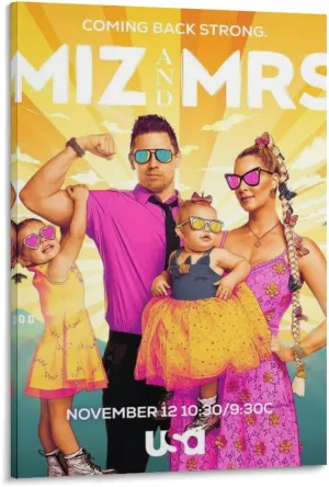 Miz And Mrs Wall Art Poster Gifts Bedroom Prints Home Decor Hanging Picture Canvas Painting Posters 16x24inch(40x60cm)
