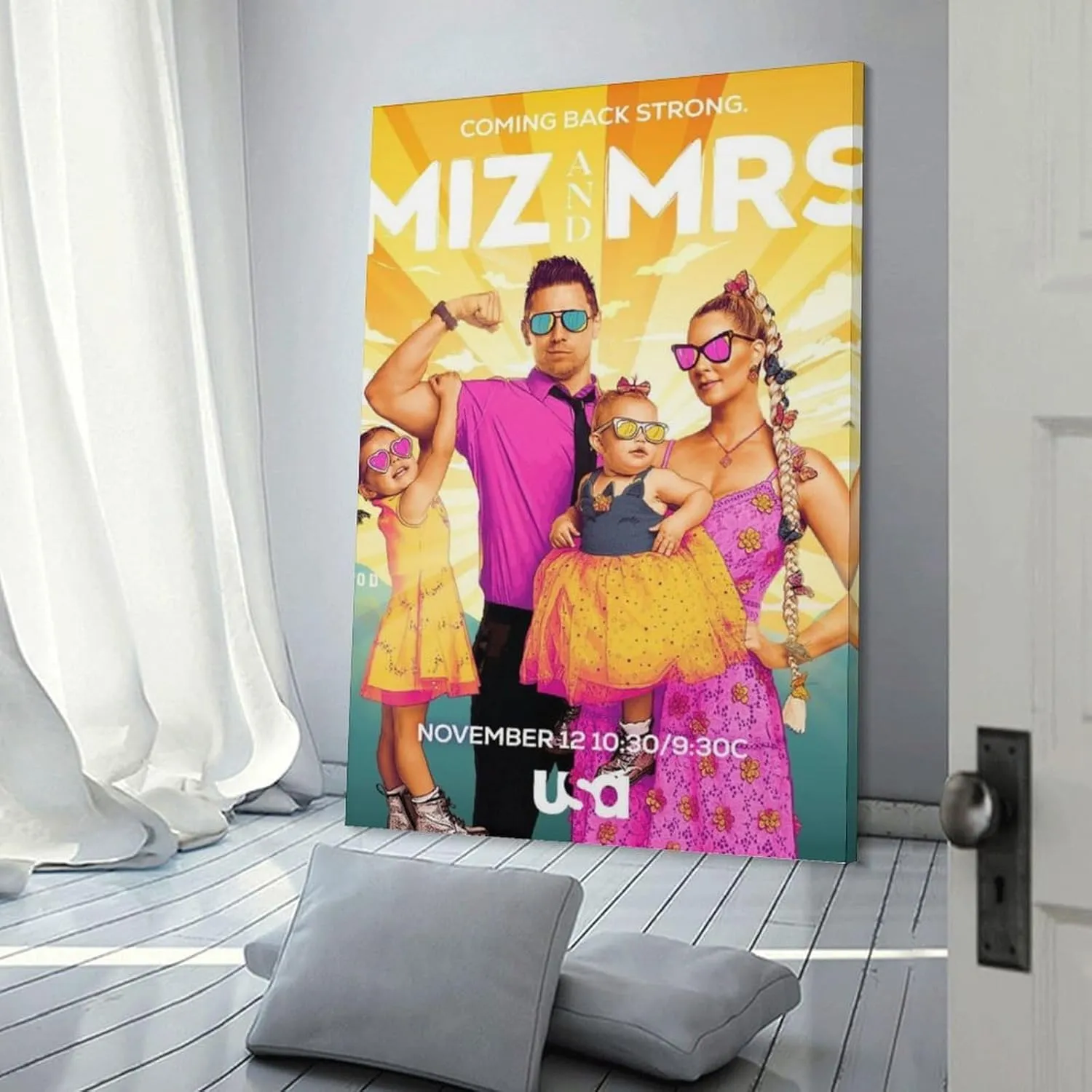 Miz And Mrs Wall Art Poster Gifts Bedroom Prints Home Decor Hanging Picture Canvas Painting Posters 16x24inch(40x60cm)