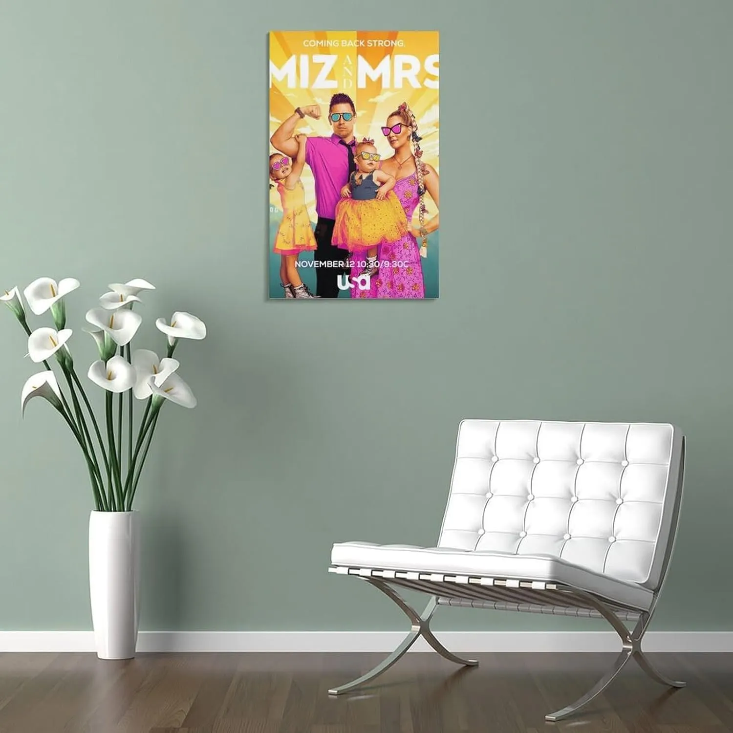 Miz And Mrs Wall Art Poster Gifts Bedroom Prints Home Decor Hanging Picture Canvas Painting Posters 16x24inch(40x60cm)