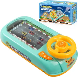 Musical Steering Wheel Toys for Boys 4-6: Toddler Simulated Driving Racing Car Game with Sound Ages 3  Year Old, Interactive Educational Learning Race Truck for Kids Girls Xmas Birthday Gifts
