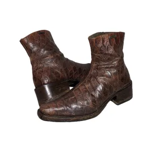 MV237# ROCK LIVES Dragon Black and Brown Leather Boots ULTRA RARE! Biker Boots.
