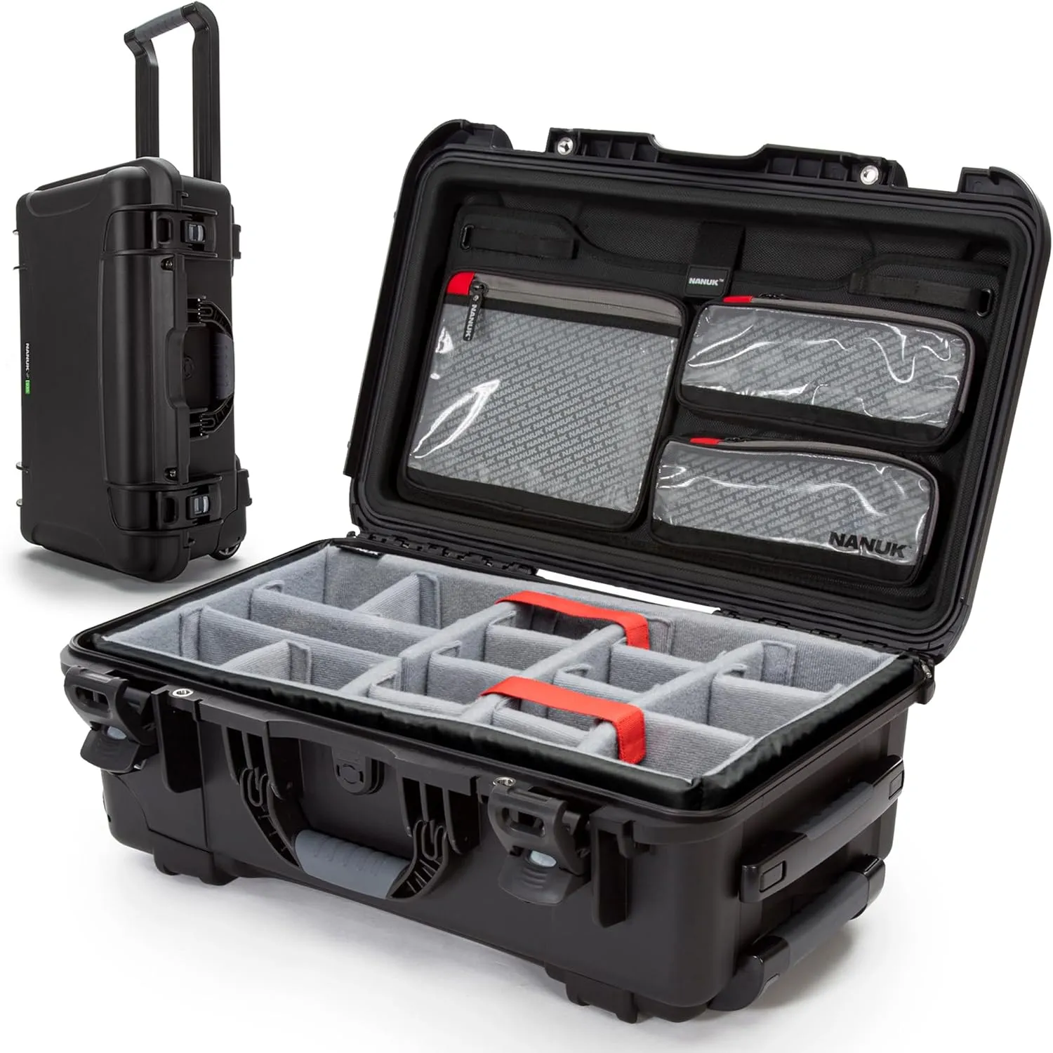 NANUK 935 Pro Photo Kit - Waterproof Hard Case with Lid Organizer and Padded Divider - Dustproof and Impact Resistant - Recycled Resin - Go Green and Minimize Your Carbon Footprint, Black