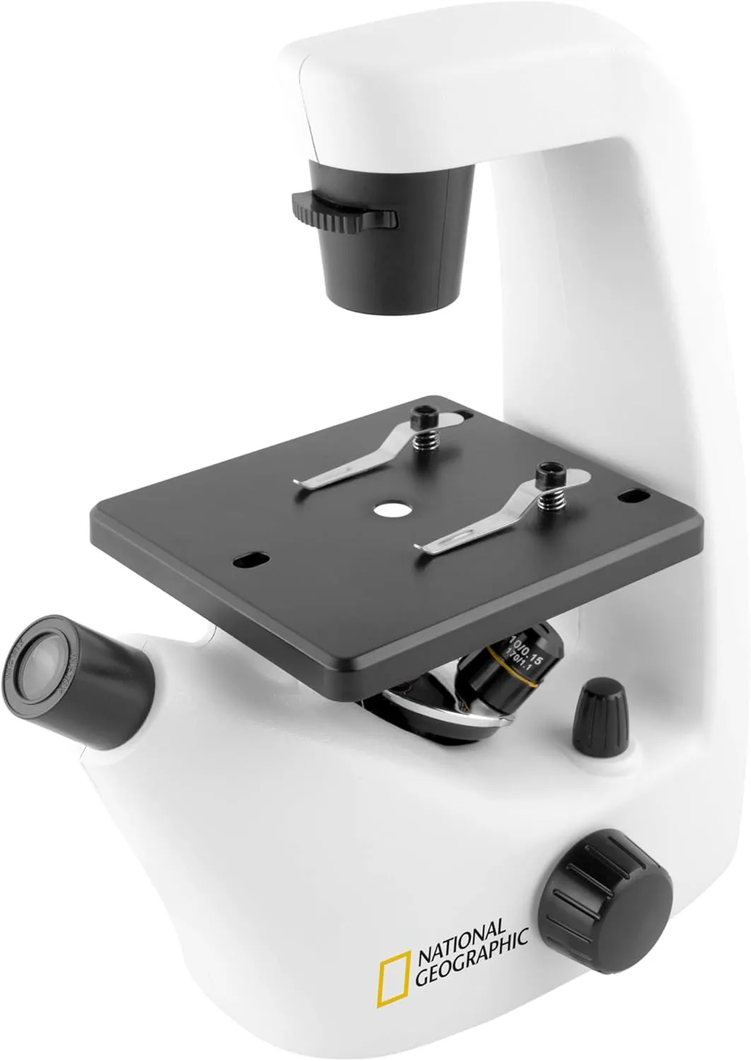 National Geographic Inverted Microscope Set with Accessories 40-400x Power Magnification Ages 10 