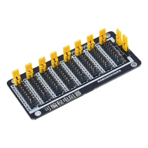 New 2024 7 Seven Decade 1R-9999999R Programmable Adjustable Resistor Slide Resistor Board Step Accuracy 1R 1% 1/2 Watt Module 200V