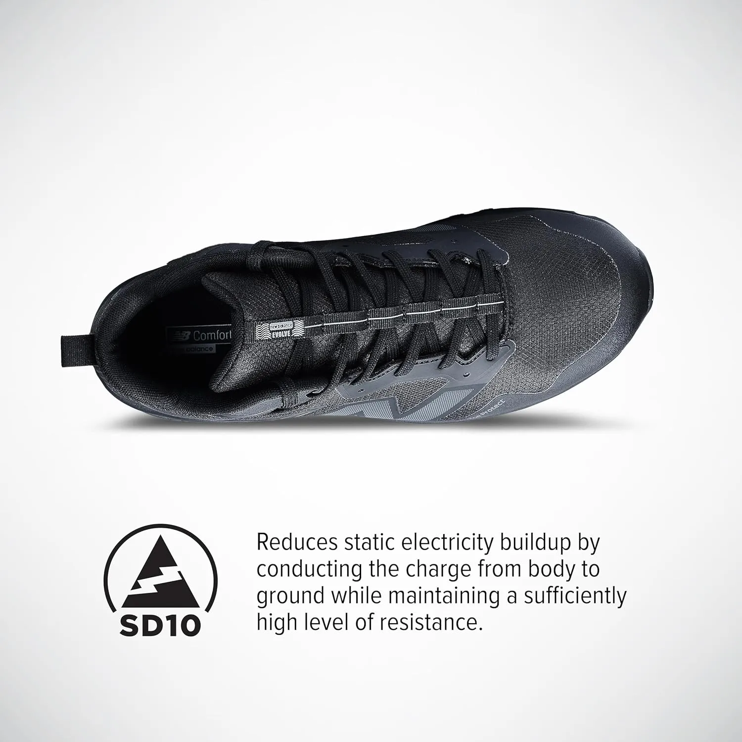 New Balance Evolve ESD Safety Shoes for Women - Non Slip Composite Toe Static Dissipative Electrical Hazard