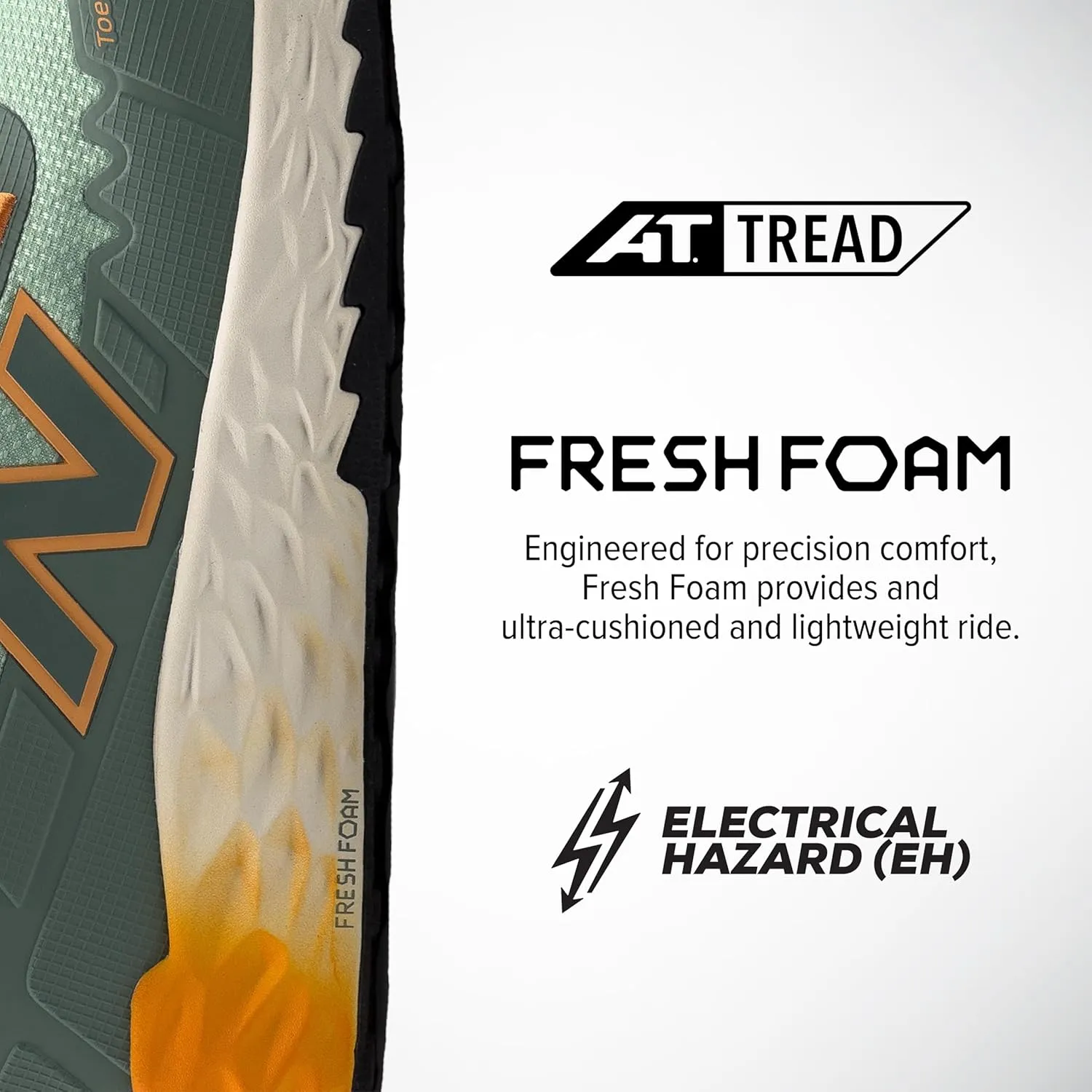 New Balance Fresh Foam Cremorne Composite Toe Safety Shoes for Women - Non Slip, Electrical Hazard - Wide, Aqua, Low Rise
